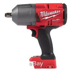 Cordless 1/2 in. Impact Wrench Fastener Milwaukee M18 Brushless With Friction Ring