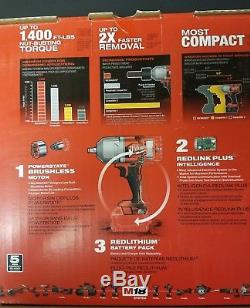Cordless 1/2 in. Impact Wrench Fastener Milwaukee M18 Brushless With Friction Ring