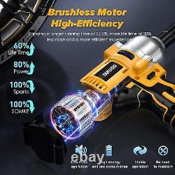 Cordless 1/2 inch Brushless Impact Wrench, Max Torque (850N. M), 2x 4000mAh Battery