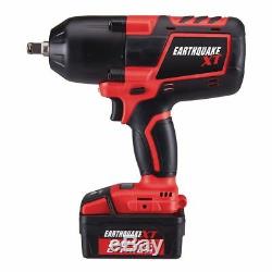 Cordless 20V Battery Powered Half-Inch Impact Wrench 1/2 Driver Gun Electric Kit