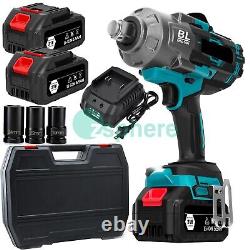 Cordless 3/4 Drive Impact Wrench Square Drive 1549ft-lb Nut-busting Torque 21V