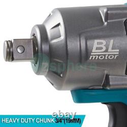 Cordless 3/4 Drive Impact Wrench Square Drive 1549ft-lb Nut-busting Torque 21V