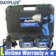 Cordless Electric Impact Wrench 1/2'' Driver 420Nm Li-ion Battery with 4 Sockets