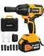 Cordless Impact Wrench420 Ftlb High Torque 3200 Rpmwith A 21v 4.0ah Liion Batter