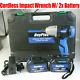 Cordless Impact Wrench 1/2 Electric Driver Ratchet Rattle Nut Gun / 1-2 Battery
