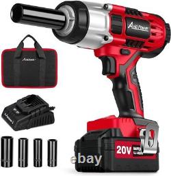 Cordless Impact Wrench 1/2 Impact Gun withTorque 330 ft lb Power Impact Wrenches