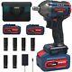 Cordless Impact Wrench, 1/2 Inch Brushless Impact Gun with Max Torque 410N. M