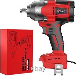 Cordless Impact Wrench 1/2 inch for Milwaukee 18V Battery, 600FT-LBS(No Battery)