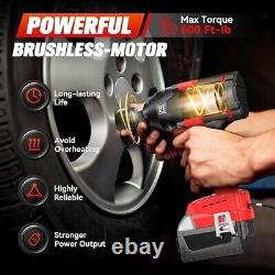 Cordless Impact Wrench 1/2 inch for Milwaukee 18V Battery, 600FT-LBS(No Battery)