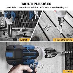Cordless Impact Wrench 1/4 140N. M High Torque Brushless Drill with Battery 20V