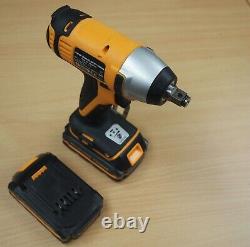 Cordless Impact Wrench 20V 1/2 Dr. Led 2 Lithium Ion Batteries Quick Charger
