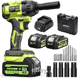 Cordless Impact Wrench, 406Ft-Lbs (550N. M) Brushless 1/2 Inch Impact Wrench, 280