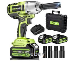 Cordless Impact Wrench, 590Ft-lbs (800N. M) Brushless 1/2 inch Impact Wrench