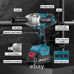 Cordless Impact Wrench, Brushless Impact Wrench 1/2 inch
