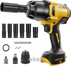 Cordless Impact Wrench Compatible with 20V Dewalt Max Battery, 600N (No battery)