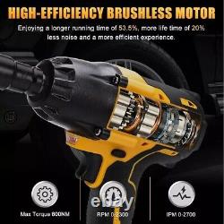 Cordless Impact Wrench Compatible with 20V Dewalt Max Battery, 600N (No battery)