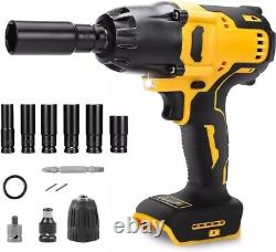 Cordless Impact Wrench Compatible with 20V Dewalt Max Battery, 600N (No battery)