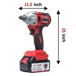 Cordless Impact Wrench JSD 20V Electric Impact Driver 4.0Ah Battery Brushle