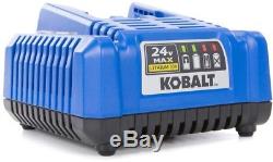 Cordless Impact Wrench Kobalt 24-Volt Max 1/2-in Drive Lithium Ion Battery