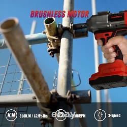 Cordless Impact Wrench for Milwaukee 18V Battery (No Battery) 1/2 Brushless