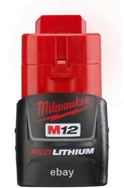 Cordless Ratchet Wrench Power Tool Kit Battery Charger 3/8 12V Milwaukee M12