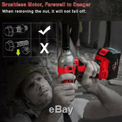Cordless impact wrench 1/2 inch battery charger powerful 18V 20V Brushless