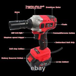 Cordless impact wrench 1/2inch battery charger rattle gun power tool set drill