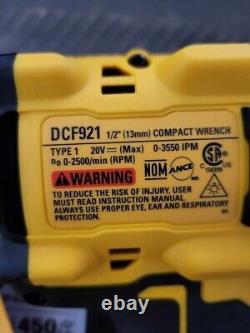 DEWALT DCF921B 20V 1/2inch Impact Wrench(Tool Only)