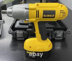 DEWALT DW059K-2 18-Volt NiCad 1/2-inch Cordless Impact Wrench Kit NEW OPEN BOX