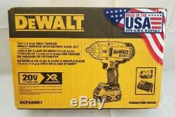DEWALT XR 20V Max 1/2-in Drive Brushless Cordless Impact Wrench DCF899M1 New