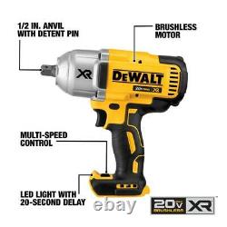 Dewalt 20-Volt Max 1/2-In Drive Cordless Impact Wrench Kit