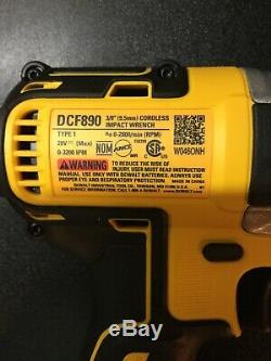 Dewalt DCF890 20V Mar XR Lithium-Ion Cordless 3/8 Impact Wrench Tool Only NEW
