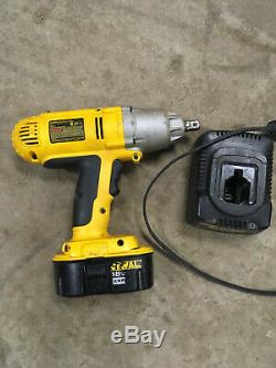 Dewalt DW059 Cordless Impact Wrench With Used Battery and Used Charger