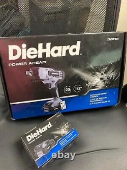 DieHard DH80004 1/2 20V Cordless Impact Wrench BRAND NEW with Extra Battery