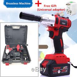 ELECTRIC IMPACT WRENCH Brushless Cordless Rechargeable 360(Nm)+Universal Adaptor