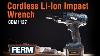 Ferm Cordless Impact Wrench 18v 4 0ah LI Ion Cdm1127