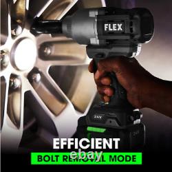 Flex 24-volt Variable Speed Brushless 1/2-in Cordless Impact Wrench Kit 1471-1C