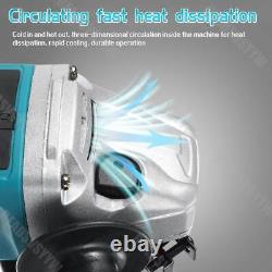 For Makita 125mm Angle Grinder + Impact Wrench Cordless Tool Combo Kit Brushless
