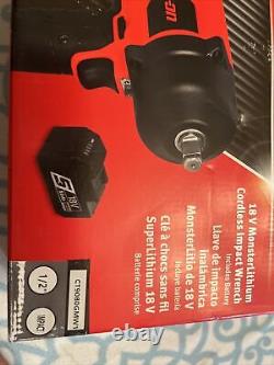 For snap on monster lithium 18v cordless impact wrench withbattery ct9080gmw1