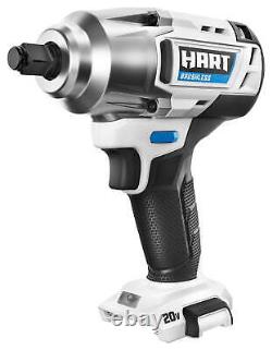 HART 20-Volt Cordless Brushless 1/2 inch Impact Wrench (Battery Not Included)