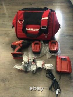 Hilti SIW 22T-A 22V 1/2 Cordless Impact Wrench Set With Batteries