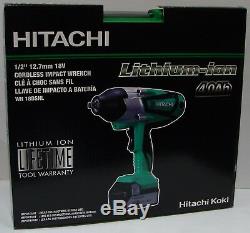 Hitachi WR18DSHL 18-Volt Cordless Lithium-Ion High-Torque Impact Wrench New Tool
