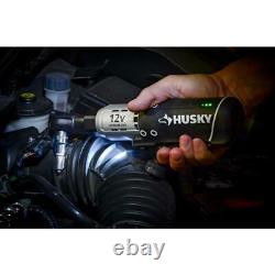 Husky 3/8 in. 12-Volt Battery Cordless Ratchet Driver Powered Torque Repair Tool