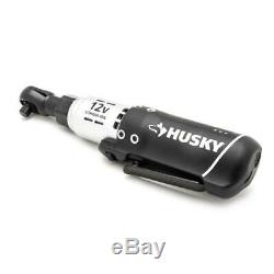 Husky Cordless Ratchet Impact Wrench 3/8 in. Drive With LED NEW Set Ships Free