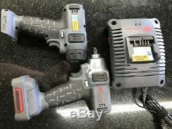 INGERSOLL RAND W1130 12VDC 3/8 Square Cordless Impact Wrench/Screwdriver Kit
