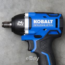 KOBALT Cordless Impact Wrench 1/2-in Drive 24-Volt Max Brushless (Tool Only)