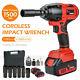 KingShowden 2 Batterie Cordless Lithium-ion Power Impact Wrench Brushless 1500Nm