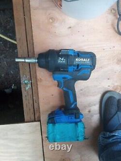 Kobalt 1518745 24 V 0.5 in Cordless Impact Wrench With 6 Amp Battery