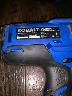 Kobalt 24V Max 1/2 Drive Brushless Cordless Impact Wrench 5024B-03 Saw Bits Lot