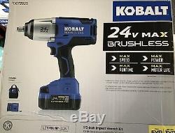 Kobalt 24-Volt Max-Volt 1/2-in Drive Cordless Impact Wrench #0672825